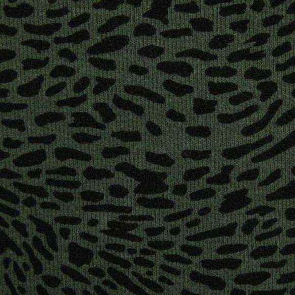 Zara Short Sleeve Top Green Leopard Print Small - Picture 5 of 8